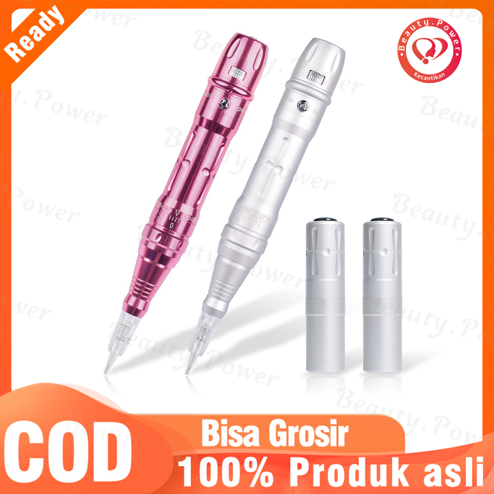 Mesin sulam alis bibir tatto wireless 2 baterai Pena Tato Permanen