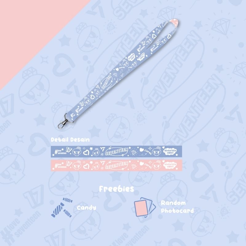 Lanyard Seventeen / ID Card / Card holder / Tali Kpop Carat