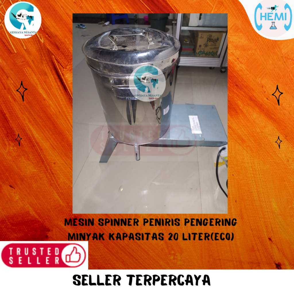 Mesin Spinner Peniris Pengering Minyak Kapasitas 20 liter (ECO)
