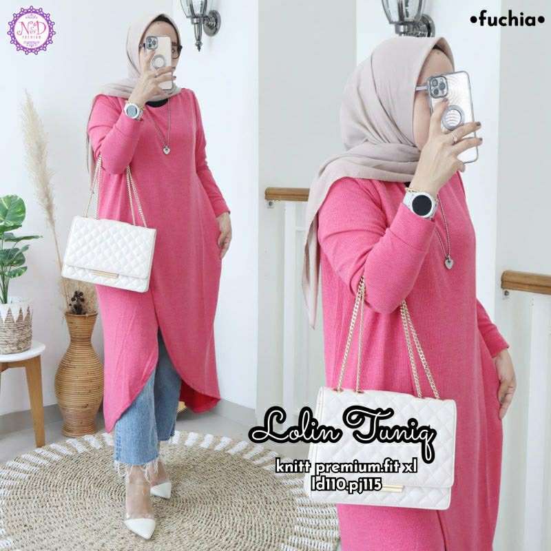 LOLIN TUNIK / KNITT PREMIUM // N&D FASHION