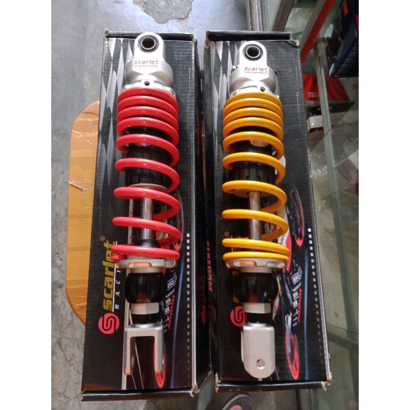 SHOCKBREKER SHOCK MATIK MIO / XEON / GT / BEAT / SCOOPY KLIK BAWAH  SCARLET