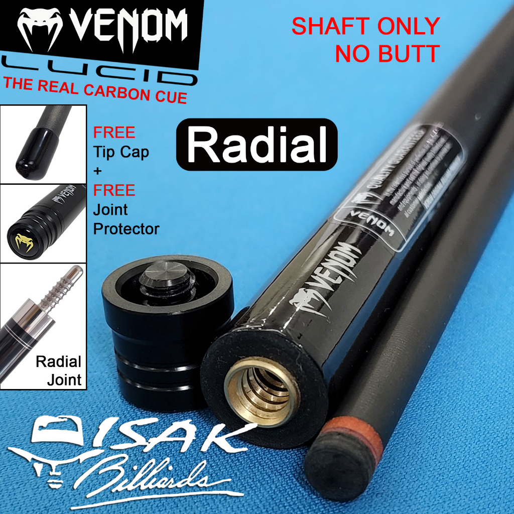 Venom Carbon Extra Shaft RADIAL Pin (NO Butt) Cue Rogue Predator Fury