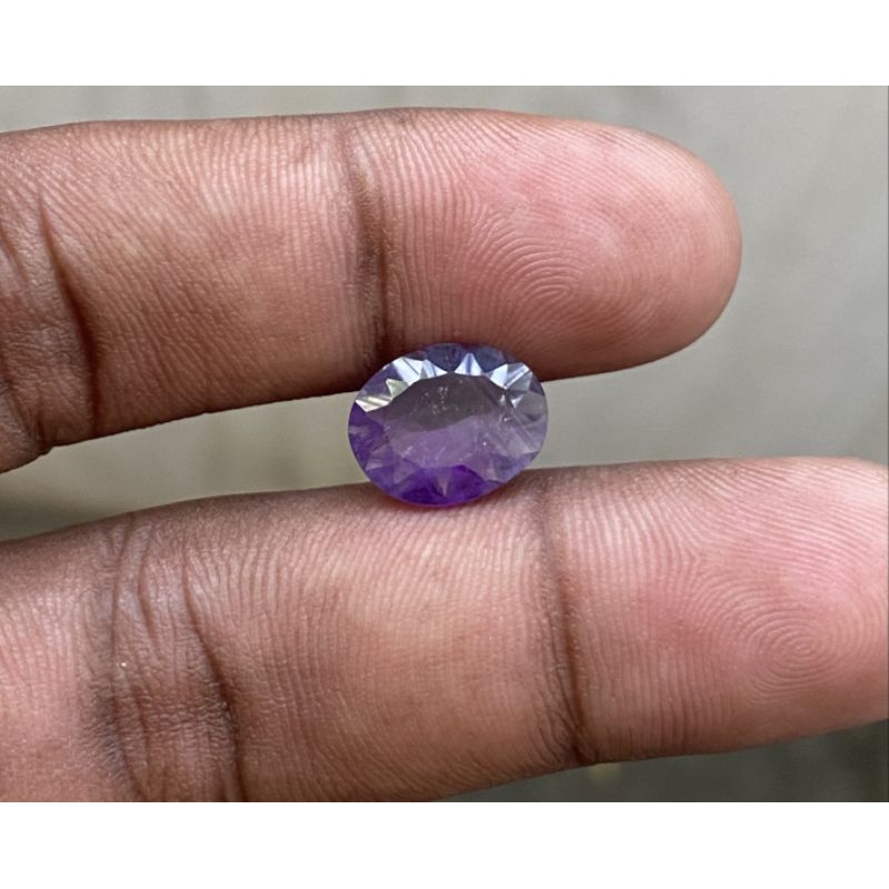 Natural Amethyst Batu Kecubung Ungu Batu Amethyst cutting custom concave