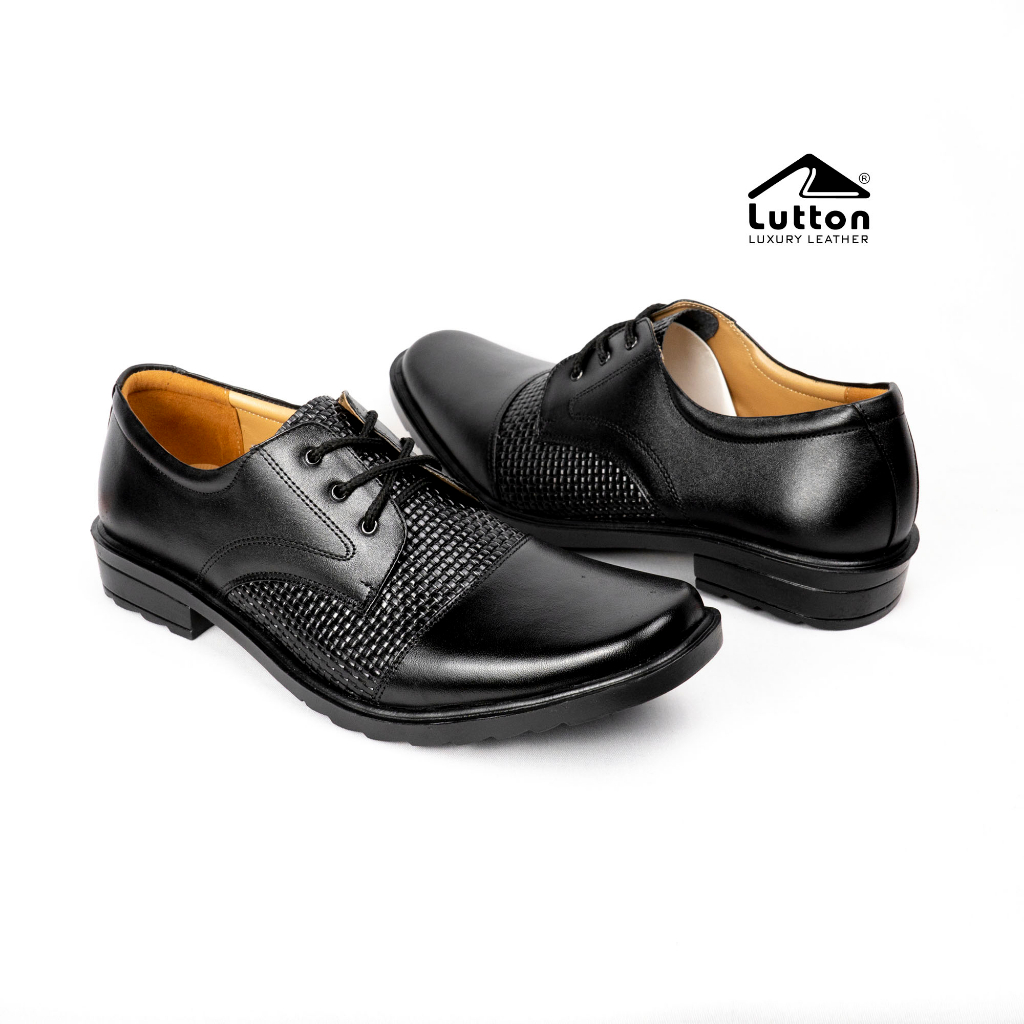 LUTTON - sepatu kulit sapi asli 100% - SEPATU PANTOFEL MU 04