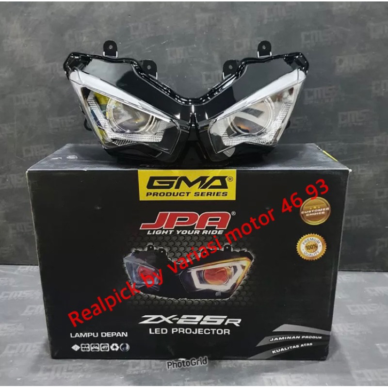 Lampu Depan HID Projie JPA Kawasaki ZX25R Zx 25 / zx4r / zx6r