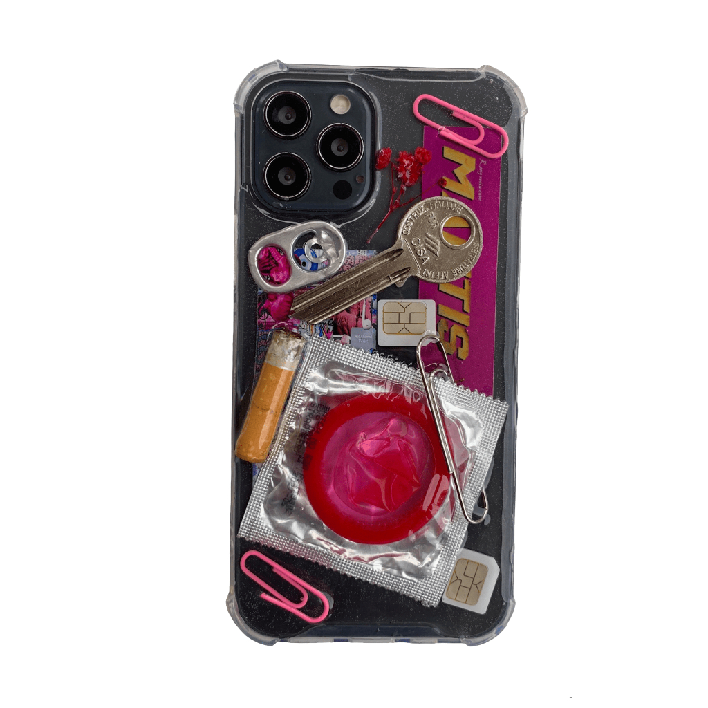 Case Iphone Aesthetic Resin Pink Love Edition, For All Type Iphone