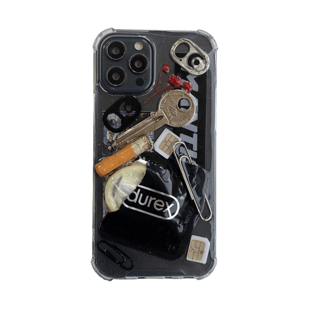 Case Iphone Aesthetic Resin Black Love Edition, For All Type Iphone
