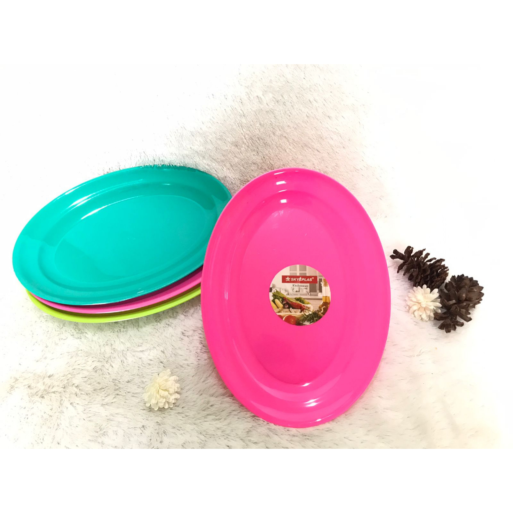 Piring Saji Plastik Oval SKYEPLAS No 12