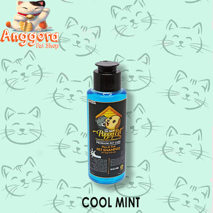 Shampoo Kucing &amp; Anjing POPPY PET Wangi Premium Pet care 100ml