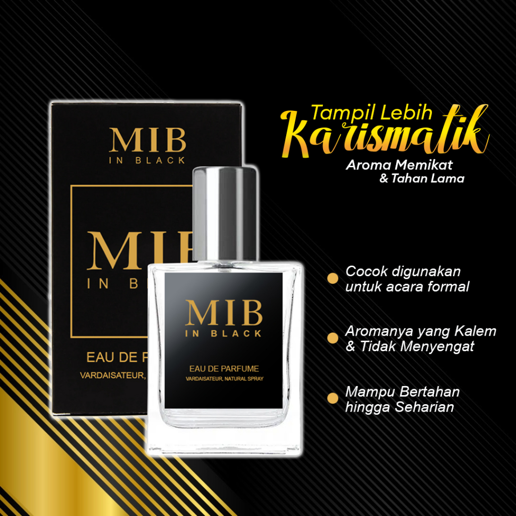 [60ml] MIB Man In Black Parfum Pria dan Wanita Wangi Tahan Lama