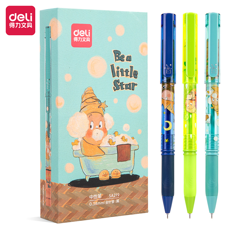 

Deli Pulpen Gel / Cute Gel Pen 0.38mm Tinta Hitam SA219