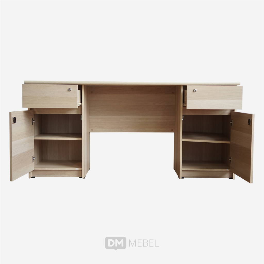 Meja Kantor Elite DK 160 Pro Oak - DM Mebel