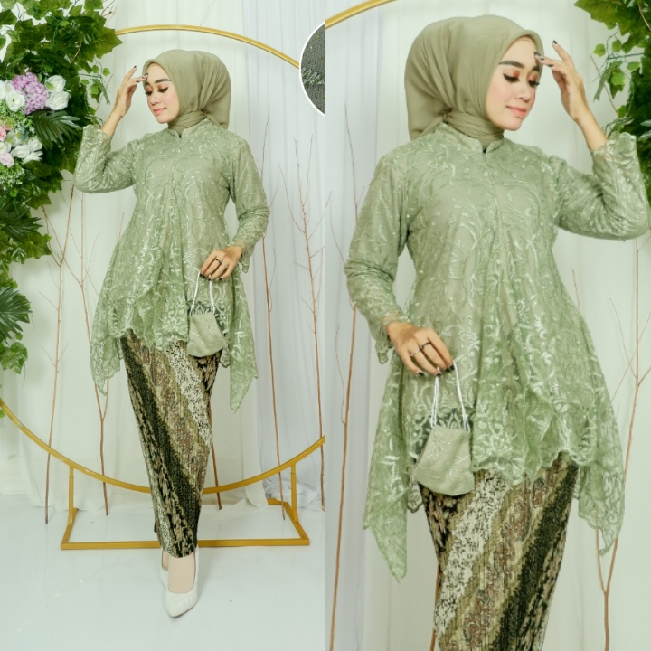 (COD) GC + SET KEBAYA BUSUI MODERN- SET KEBAYA MODERN - KEBAYA TILE - KEBAYA PESTA - KEBAYA WISUDA -