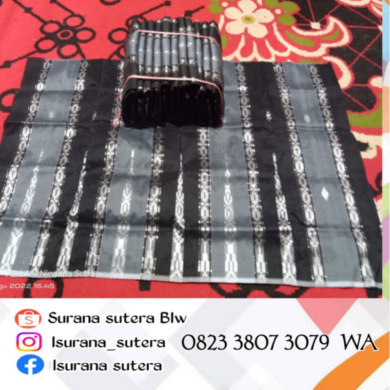 SURANA1200 _ Kain sutra sarung sutra bugis lipa sabbe sarung khas bugis sarung tenun sengkang