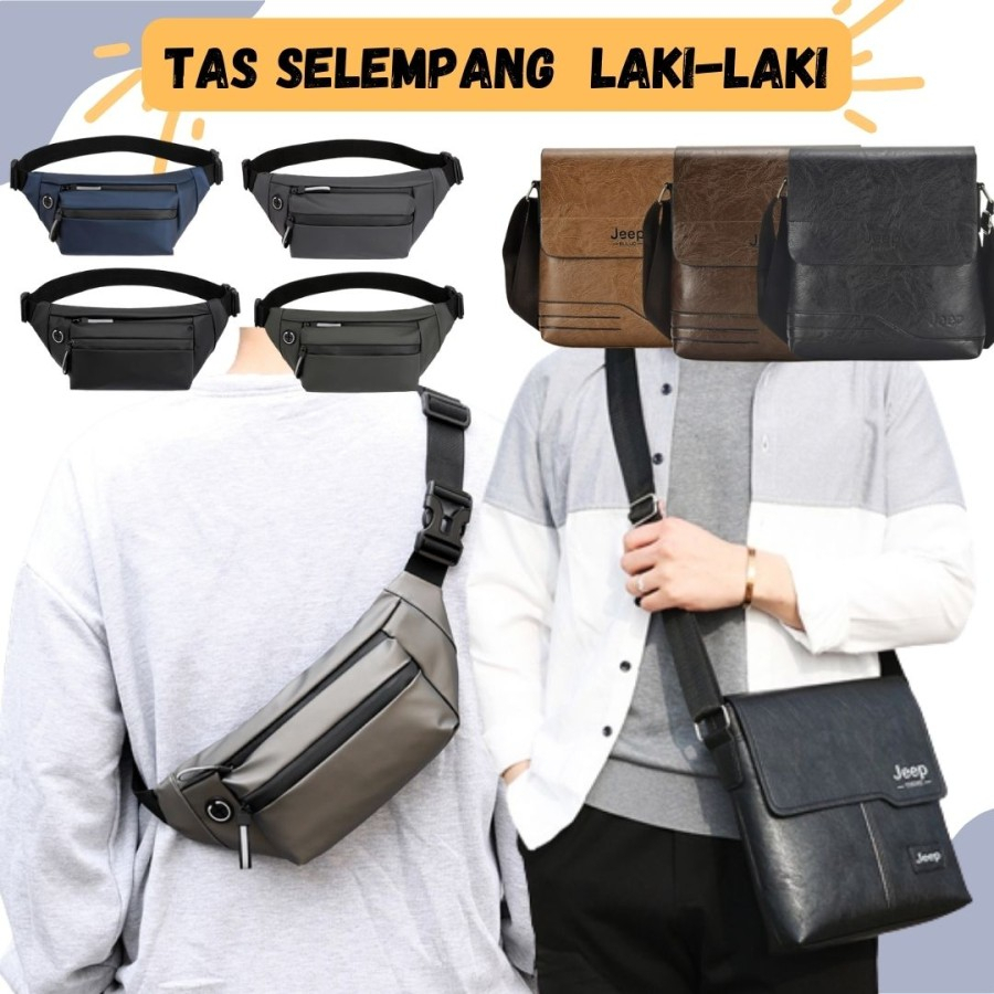 Tas Selempang Pria Wanita Import Tas Pinggang Waistbag Sling Bag Waterproof