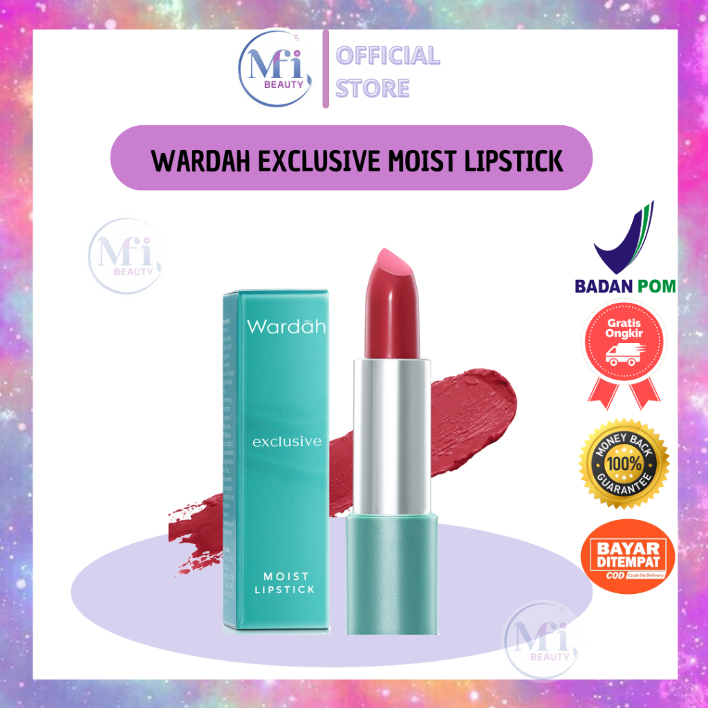 MFI - Wardah Exclusive Moist Lipstick | Netto 3,5 gr