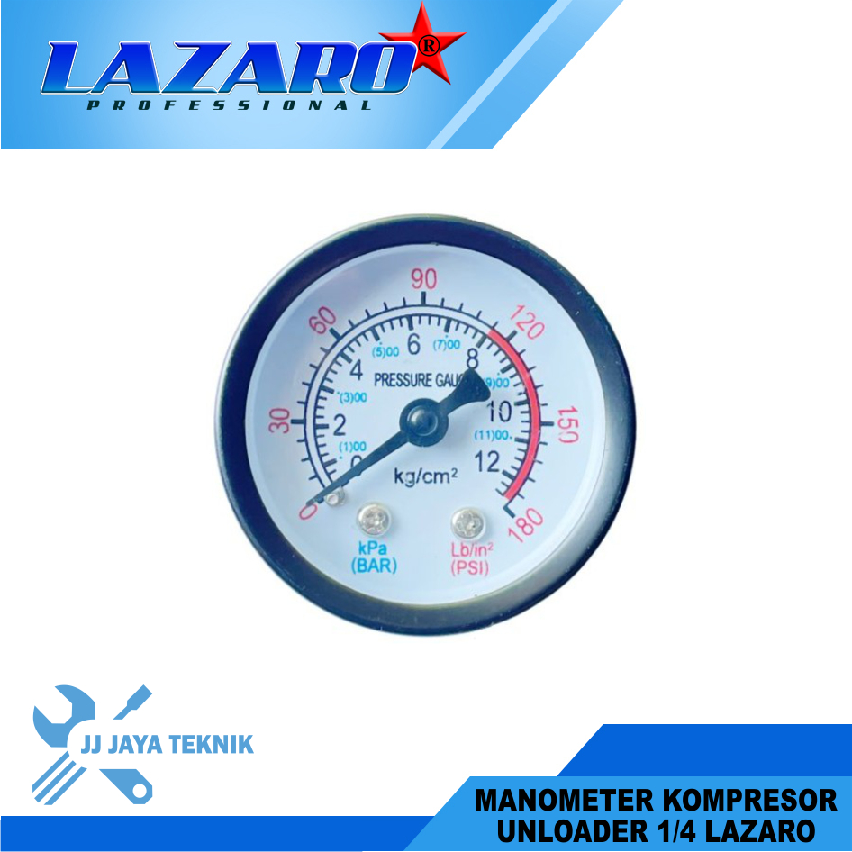 Manometer kompresor unloader 1/4 lazaro