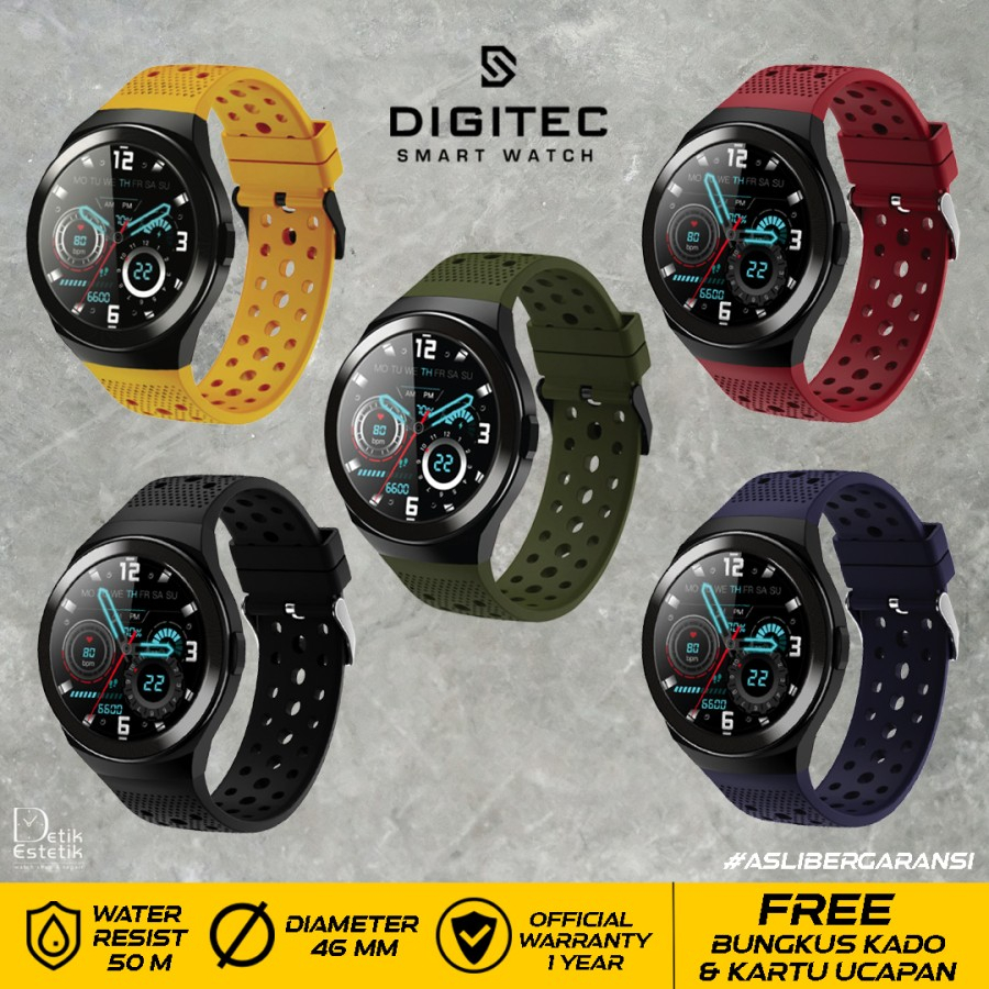 DIGITEC SMART WATCH Jam Tangan Pria Wanita DIGITEC LUNAR Original
