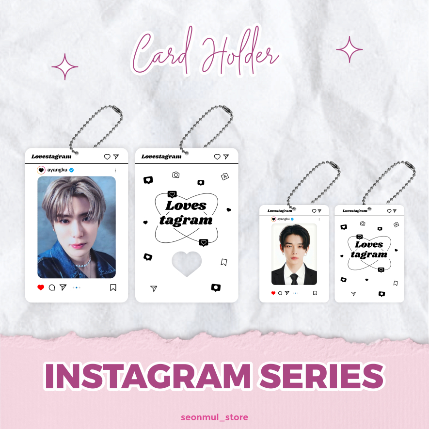 CAHOL ACRYLIC INSTAGRAM SERIES / PHOTOCARD HOLDER AKRILIK INSTAGRAM SERIES / ID CARD HOLDER INSTAGRAM SERIES