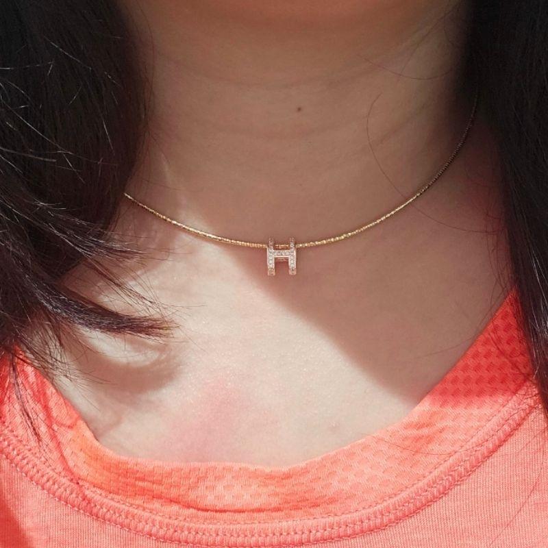 Kalung Premium Lapis emas Kalung Cooker Mirip emas Asli Premium Quality Anti karat anti alergi 8133