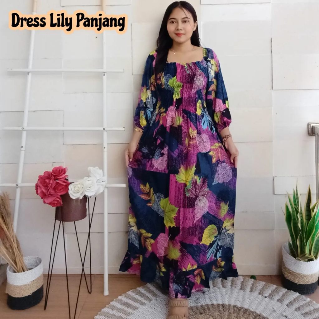 DRESS LILY PANJANG NEW ARRIVAL