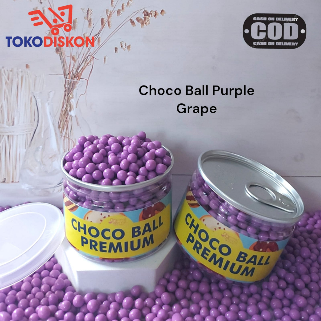 

Can Chocoball Purple Sprinkle Bola Rasa Buah Topping Kue Donut Bolu Kualitas Premium