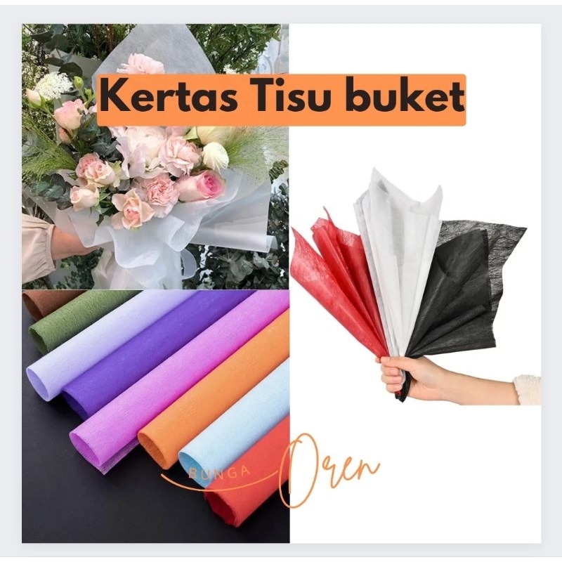 

5 Lembar Kertas tisu Buket bunga Kertas Tisu Flower