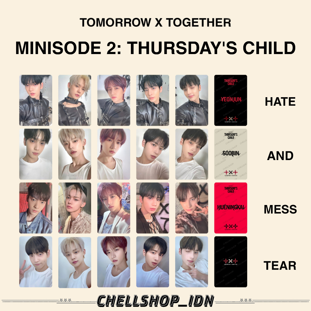 PHOTOCARD THURSDAY'S CHILD