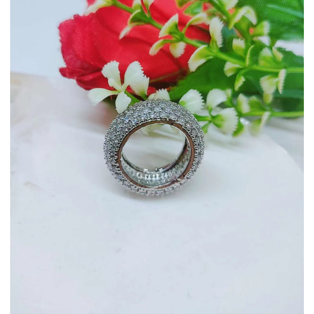 Cincin Xuping Mata Full Lapis Emas Perhiasan Fashion R130