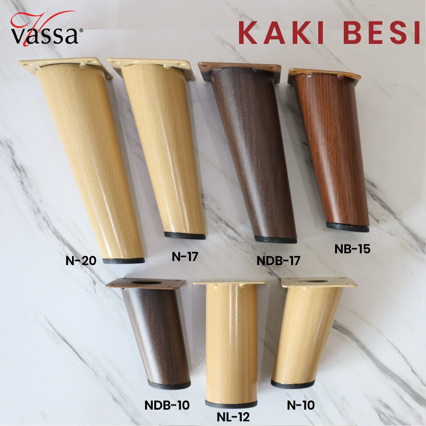 KAKI SOFA / SOFA LEG ( BESI MOTIF KAYU ) 15 cm / 20 cm