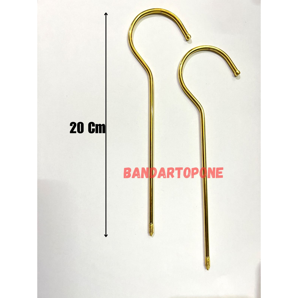 Hook Kawat Gold 20 Cm (Harga Per 1 Pcs)