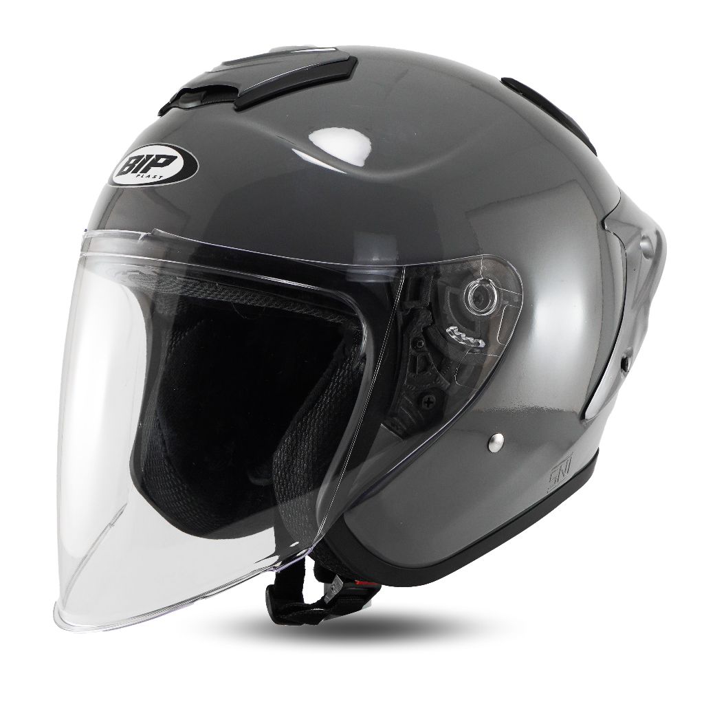 Helm Paket Ganteng Half Face Cosmic Solid Visor Clear Kyoto Osaka Spoiler