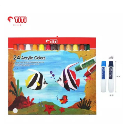 [TOSERBA-EMAK] - Cat Acrylic Titi 24 Warna Ac-12Ml-24