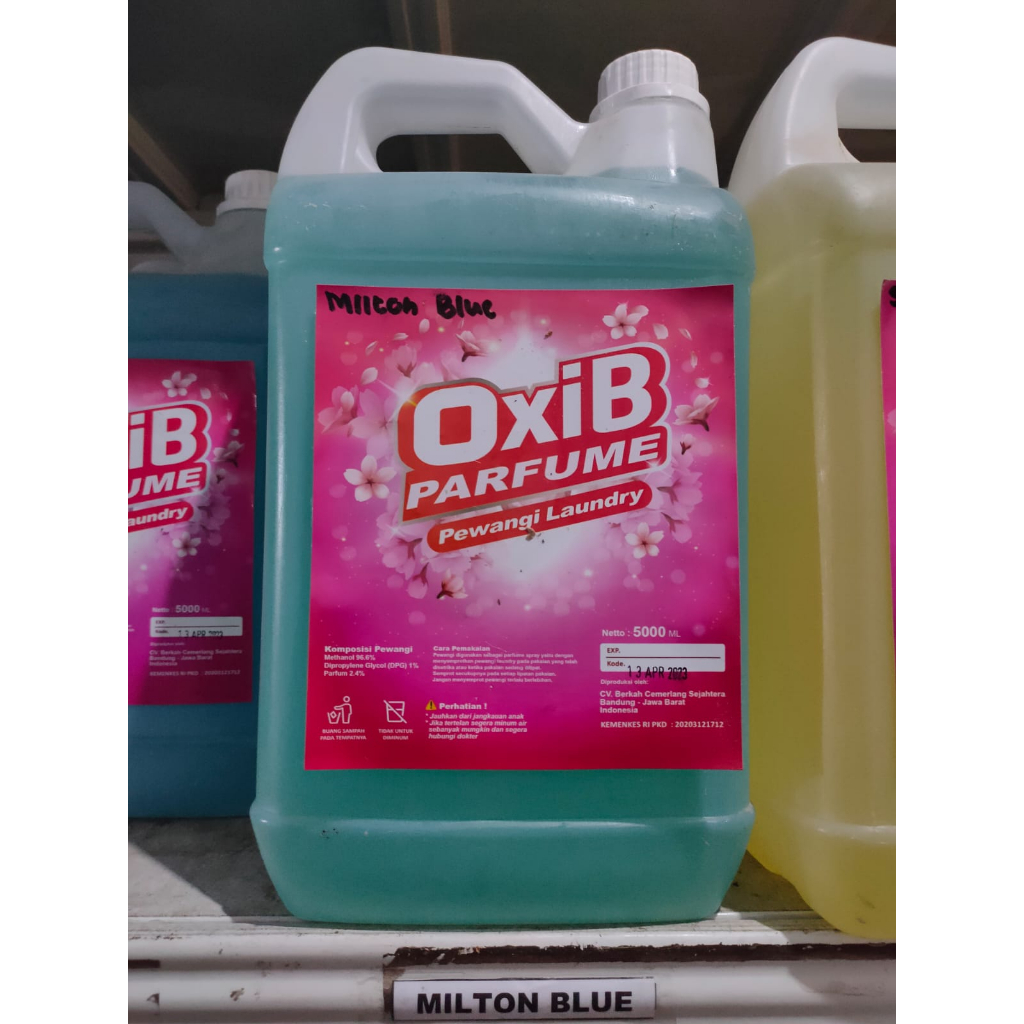 Pewangi Pakaian Laundry OxiB Parfume Baju Aroma Milton Blue 5 Liter