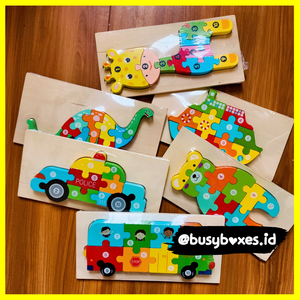 [busyboxes.id] Mainan Edukasi Puzzle 3D bus sekolah school bus