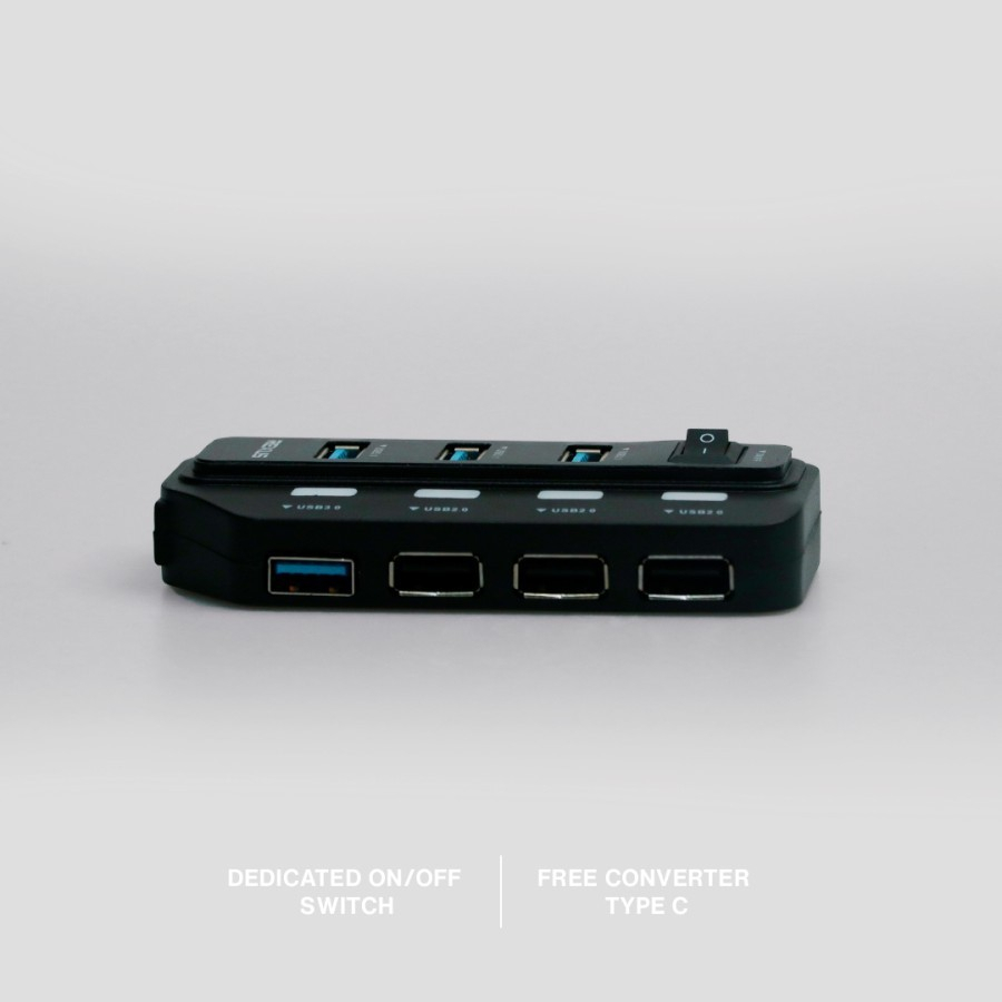 Rexus H332 USB Hub 3.1 7 Port Garansi Resmi