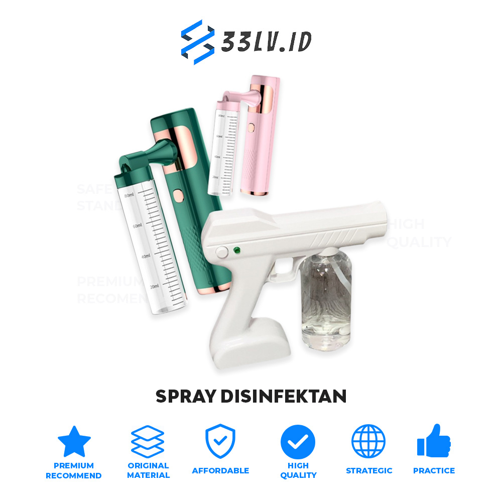 【33LV.ID】2 MODEL Nano Spray Disinfectant Wireless 800ml/80ml Anti Virus Rechargeable