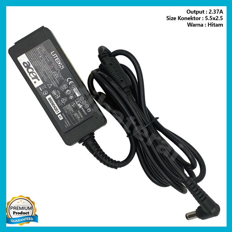 Adaptor Charger Laptop Acer 19V 2.37A 5.5x2.5mm 45W