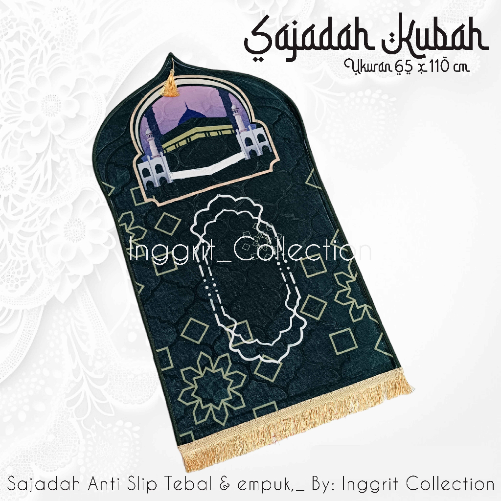 Sajadah Kubah Tebal Terbaru Premium Motif Marmer Kabah sejadah Turki anti slip