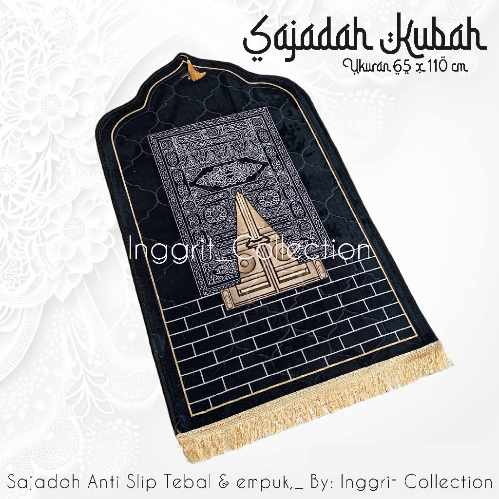 Sajadah Kubah Tebal Terbaru Premium Motif Marmer Kabah sejadah Turki anti slip