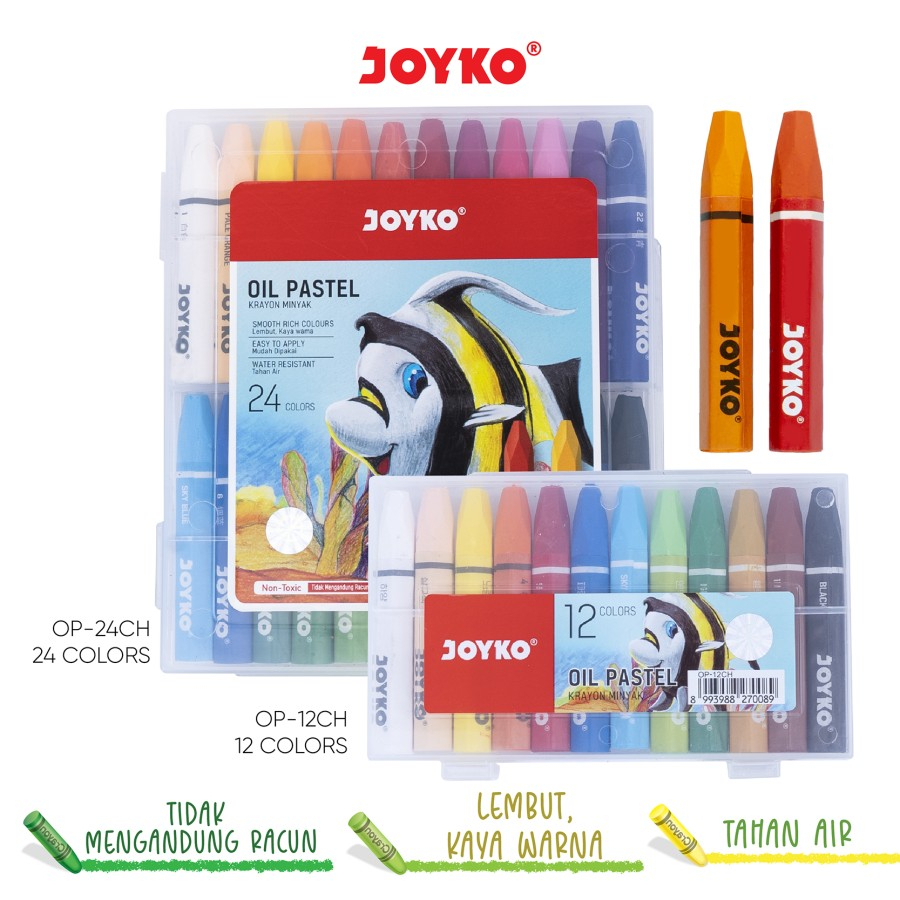 

Crayon Joyko / Pensil Warna Joyko / Krayon Joyko / Oil Pastel