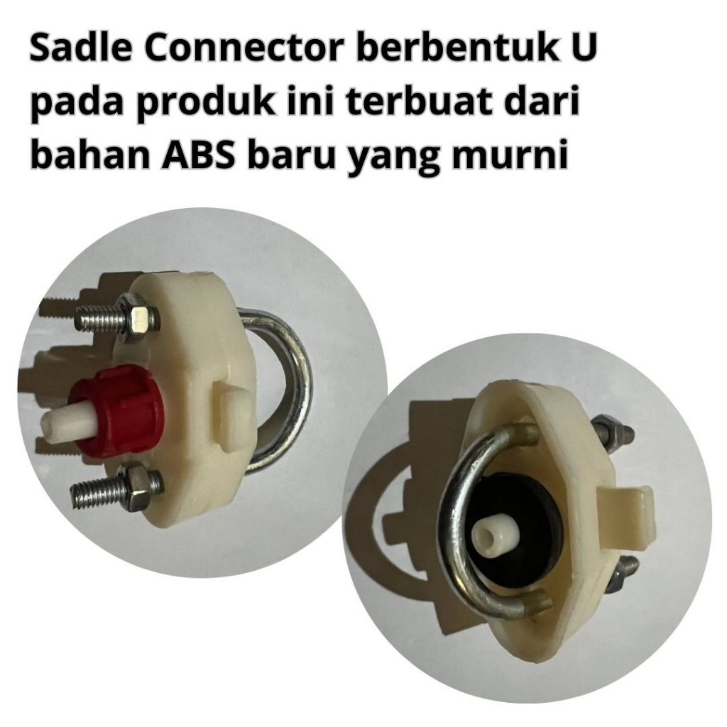 Sadle Connector TMO Steinless Konektor Pipa Ke Selang Air Nipple Puyuh Ayam FEFARM