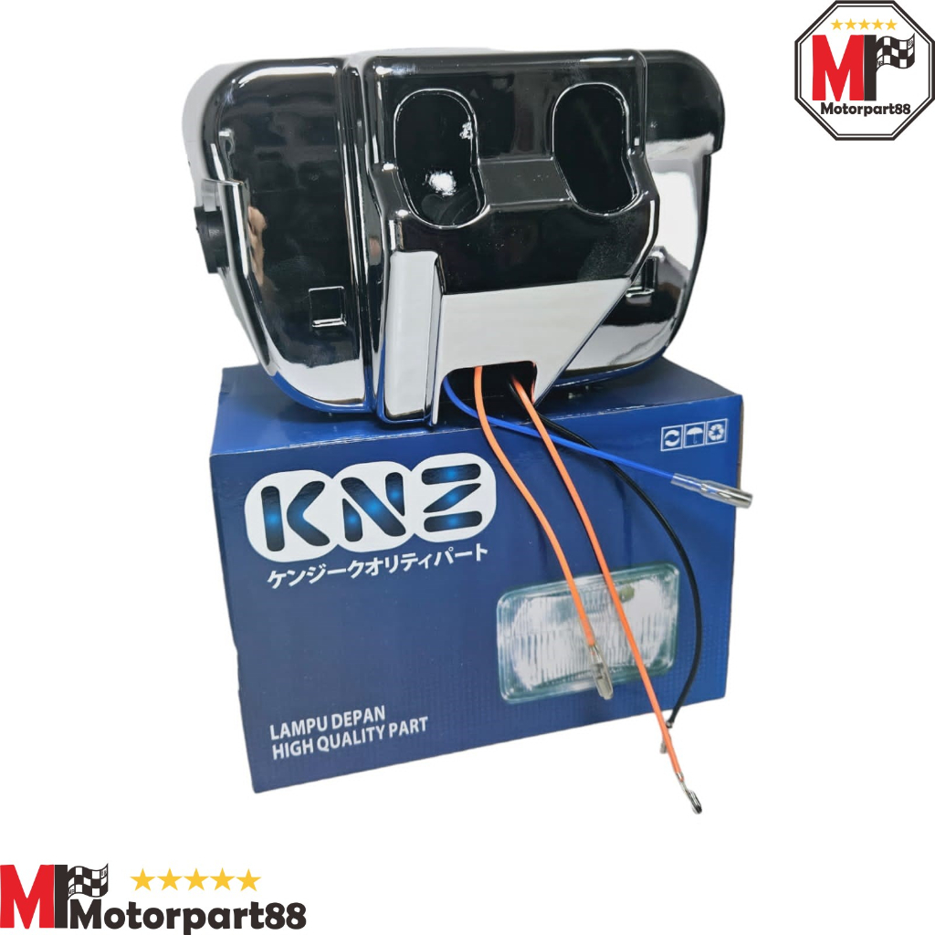 HEAD LAMP CHROME REFLEKTOR LAMPU DEPAN ASSY RX KING NEW RXK KNZ