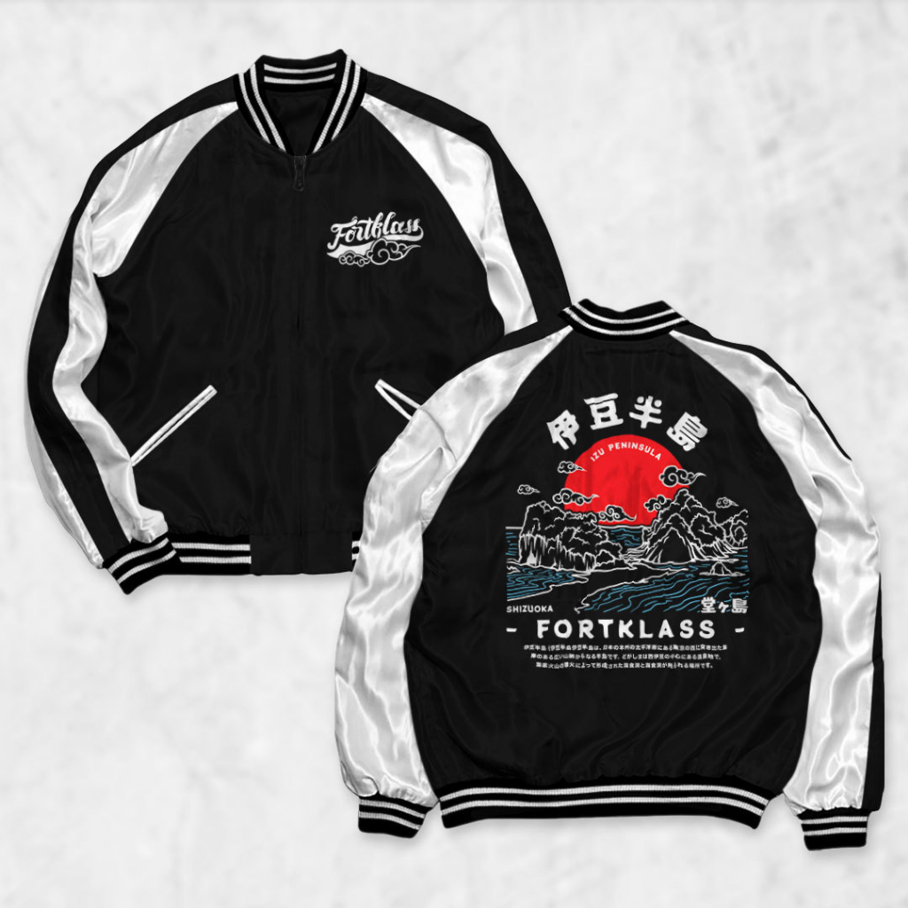 FortRey Jaket Sukajan IZU Sablon Jaket Pria Wanita Distro Unisex Japan Premium Original