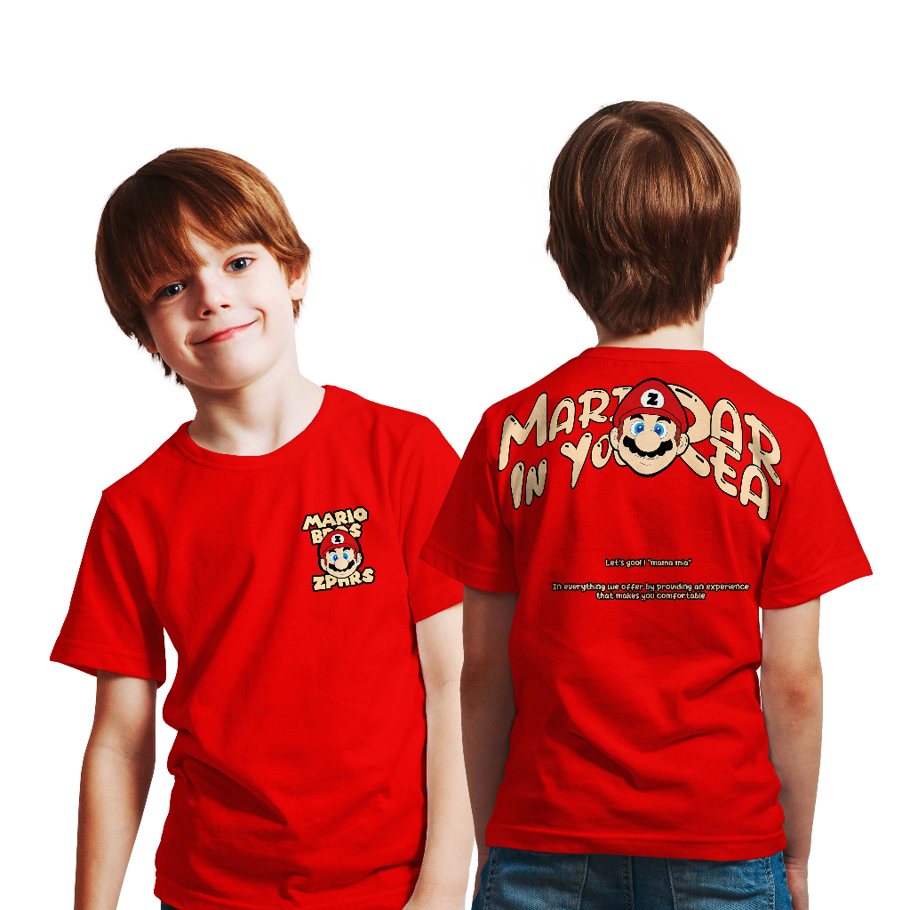 Baju Kaos Anak SUPER MARIO BROS