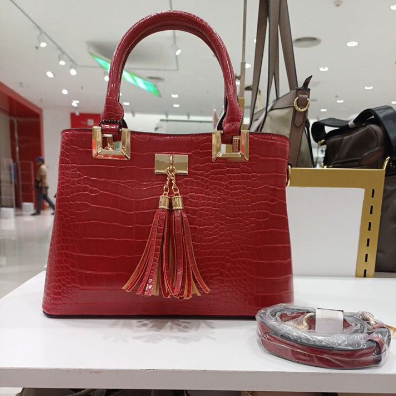 Hand Bag Croco Bellezza 19225 Original Counter Depstore Tas Wanita Jinjing Selempang Handbag