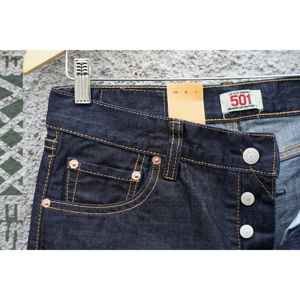 Levis 501 Dark Blue - Made In Japan - Celana Jeans Pria - Bonus Paperbag