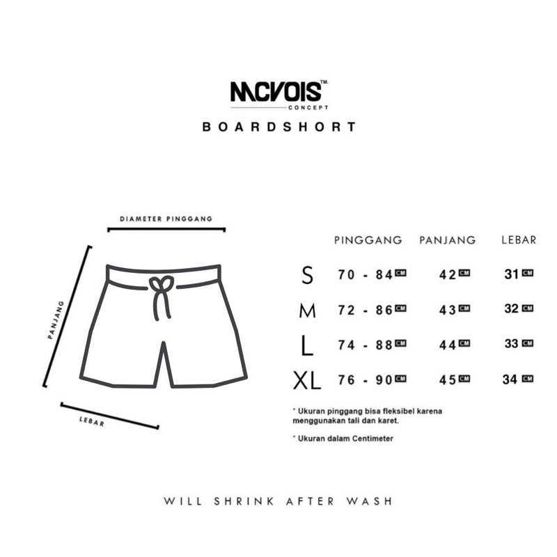 Boardshort Kargo McVois Premium Distro