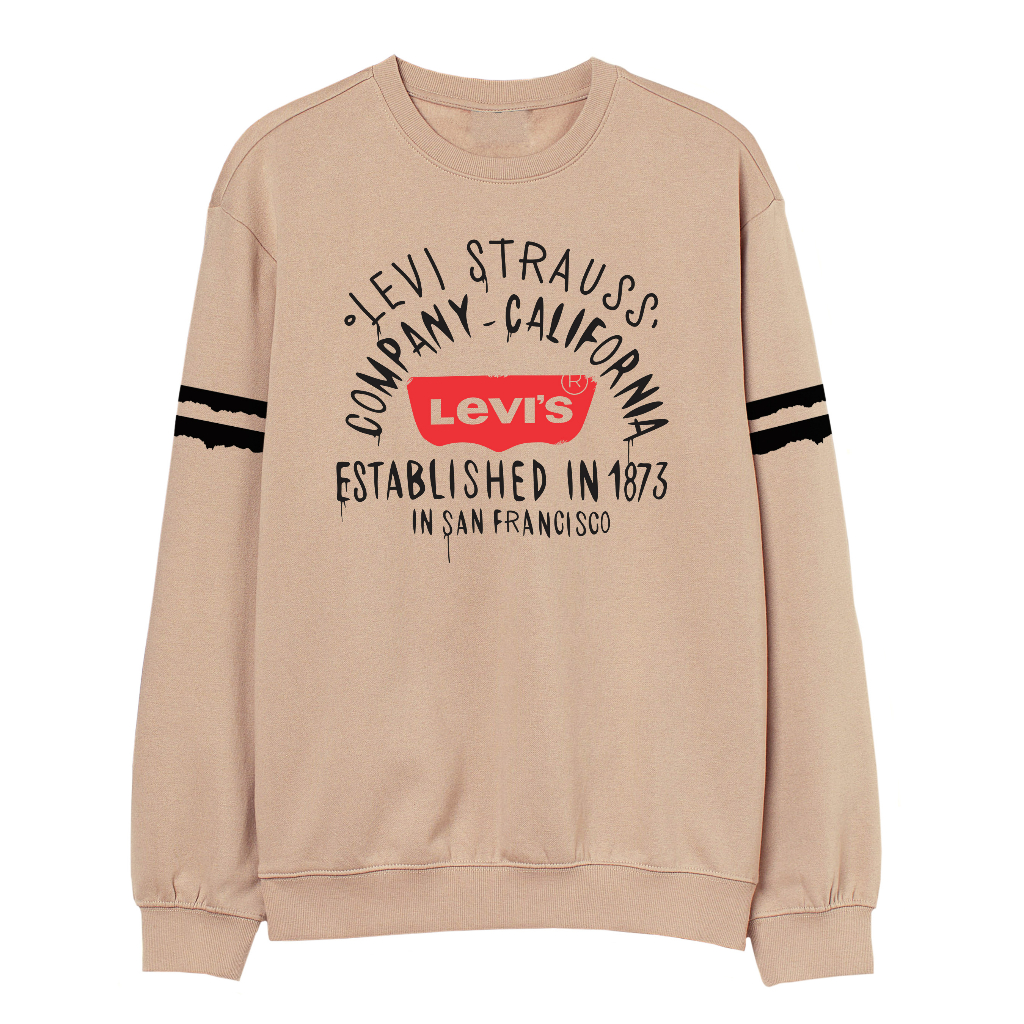 LEVIS Crewneck Sweater Pria Grafitty