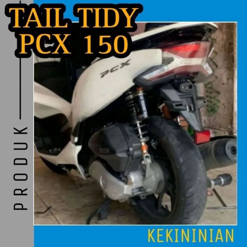 Tail Tidy Fander Spakbor Belakang Custom PCX 150 New Lokal Plastik ABS Kawasaki Part Ori